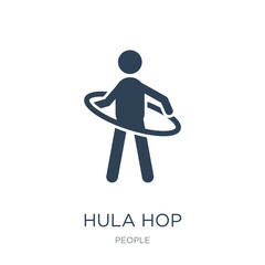 hula hop icon vector on white background, hula hop trendy filled