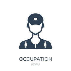 occupation icon vector on white background, occupation trendy fi