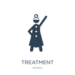 treatment specialist icon vector on white background, treatment