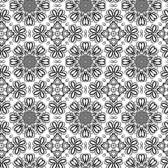 Seamless floral pattern with a variety of floral motifs.