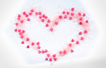 Pink Heart Valentines Day