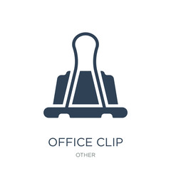 office clip icon vector on white background, office clip trendy