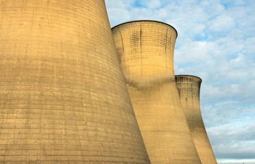 Power station cooling towers