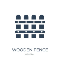 wooden fence icon vector on white background, wooden fence trend
