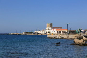 Fototapeta na wymiar Vacation time in Rhodes island, Greece