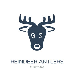 reindeer antlers icon vector on white background, reindeer antle