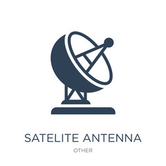 satelite antenna icon vector on white background, satelite anten