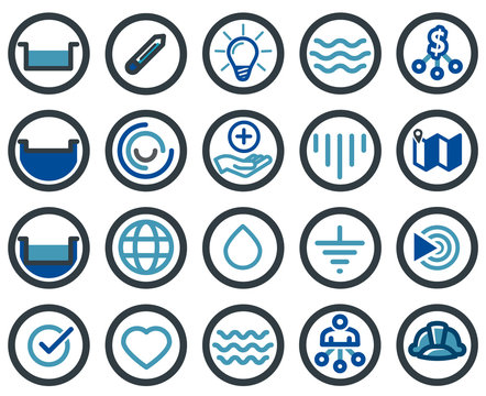 Icons Water Construction