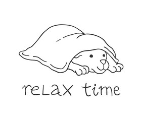 Relax time dog draw