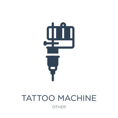 tattoo machine icon vector on white background, tattoo machine t