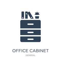 office cabinet icon vector on white background, office cabinet t