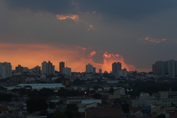 Fototapeta na wymiar Sunset at Rio de Janeiro