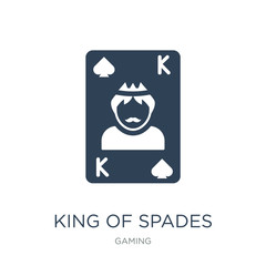 king of spades icon vector on white background, king of spades t