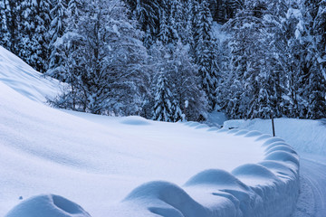 Verschneite Winterlandschaft Wildschönau