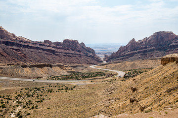 Looking out onto Spotted Wolf Canyon in the San Rafael Swell, Utah