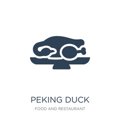 peking duck icon vector on white background, peking duck trendy