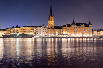 Fototapeta na wymiar Skyline in Stockholm, Sweden