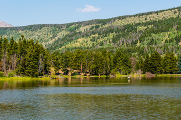 Sprague Lake Trail in Rocky Mountain National Park, Colorado