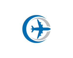 Fototapeta premium Airplane icon vector illustration design