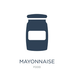mayonnaise icon vector on white background, mayonnaise trendy fi