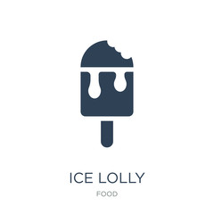 ice lolly icon vector on white background, ice lolly trendy fill