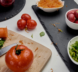 ensalada preparación