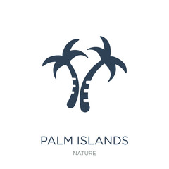 palm islands icon vector on white background, palm islands trend