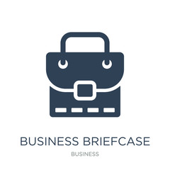 business briefcase icon vector on white background, business bri