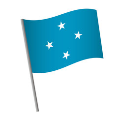 Micronesia flag icon.