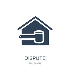 dispute icon vector on white background, dispute trendy filled i