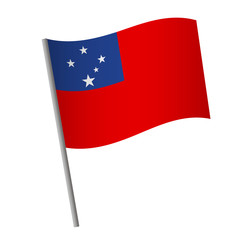 Samoa flag icon.