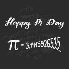 Vector illustration for Happy Pi Day. 