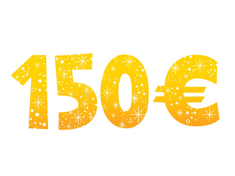 150 euros sign