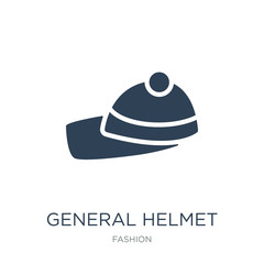 general helmet icon vector on white background, general helmet t