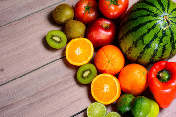 Frutas en Tabla