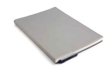 Blank book on white background.