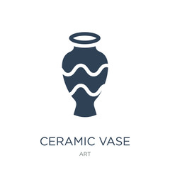 ceramic vase icon vector on white background, ceramic vase trend