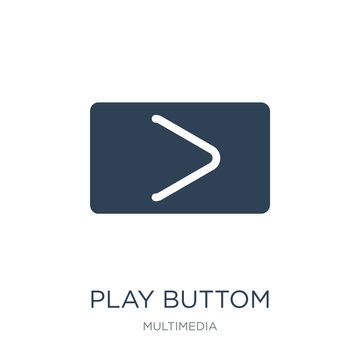 play buttom icon vector on white background, play buttom trendy