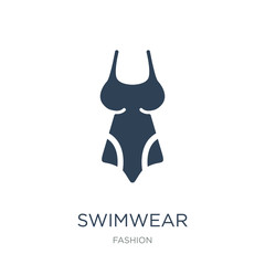 swimwear icon vector on white background, swimwear trendy filled