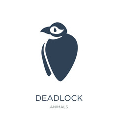 deadlock icon vector on white background, deadlock trendy filled