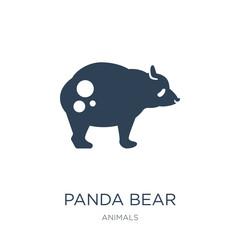 panda bear icon vector on white background, panda bear trendy fi