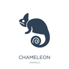 chameleon icon vector on white background, chameleon trendy fill © Meth Mehr