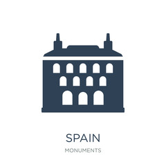 spain icon vector on white background, spain trendy filled icons
