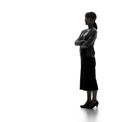 女性のシルエット