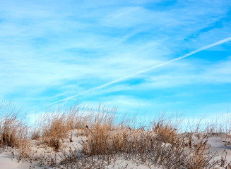 Sand Dune with Windy Sky
