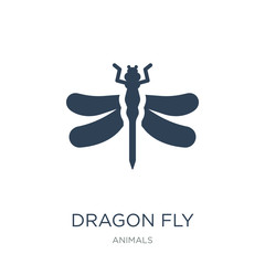 dragon fly icon vector on white background, dragon fly trendy fi