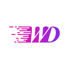 initial letter logo moves fast