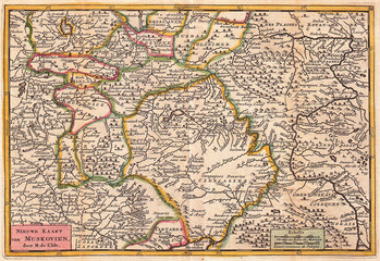1747, La Feuille Map of Russia