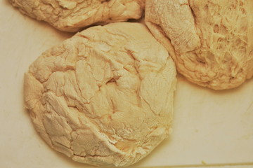 Fresh raw dough
