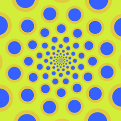 Vector spiral. Spiral. The concentric circles. The silhouette of the spiral.